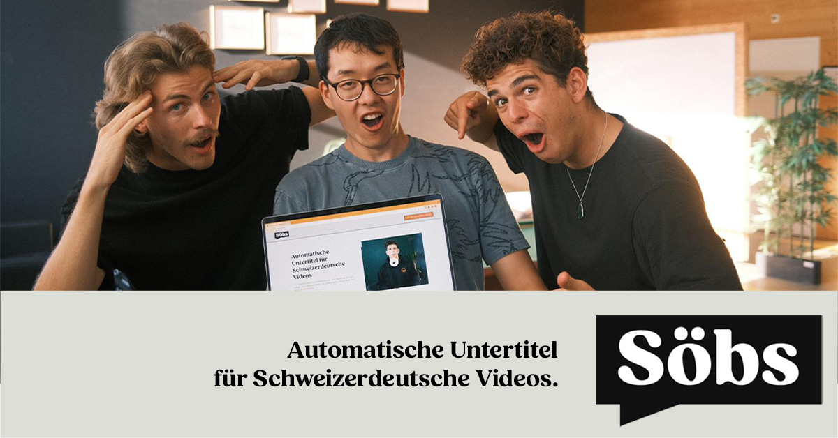 Söbs Untertitel für Schweizerdeutsche Videos generieren